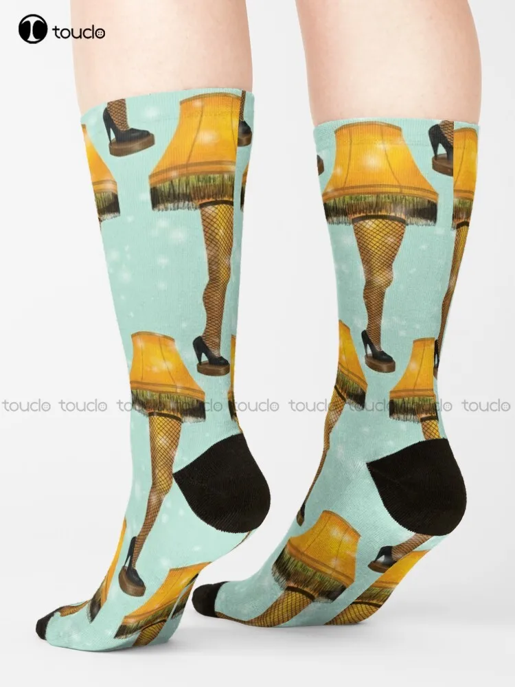 

Носки-носки унисекс, уличные, для скейтборда, высокие, для взрослых и подростков, голубые (с рождественской историей)