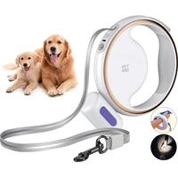 3m roulette for dogs retractable leashes luminous led light roulette rope pet dog lead designer automatic for walking with dog