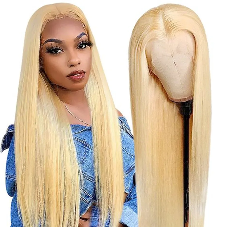 360 Full Lace Wig Human Hair Pre Plucked Straight 13x6 HD Lace Frontal Wig  613 Lace Frontal Wig Real Lace Front Human Hair Wigs