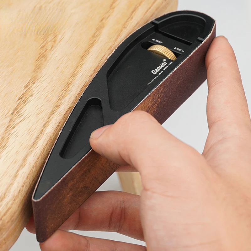 Sandpaper Holder Aluminum Alloy Adjustable Manual Curve Grinding Polishing Belt Sander Sandboard Woodworking Sand Framer Tool