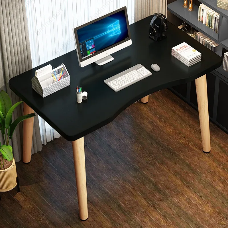 

2022 New Computer Desk Desktop Computer Desk Thickened Solid Wood Home Integrated Desk Bedroom Small Apartment Writing Desk Game