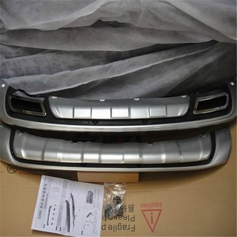 

2 pcs Front ABS Rear Bumper Guard Protector Skid Plate for Kia Sportage R SportageR 2010-2017 Car Styling