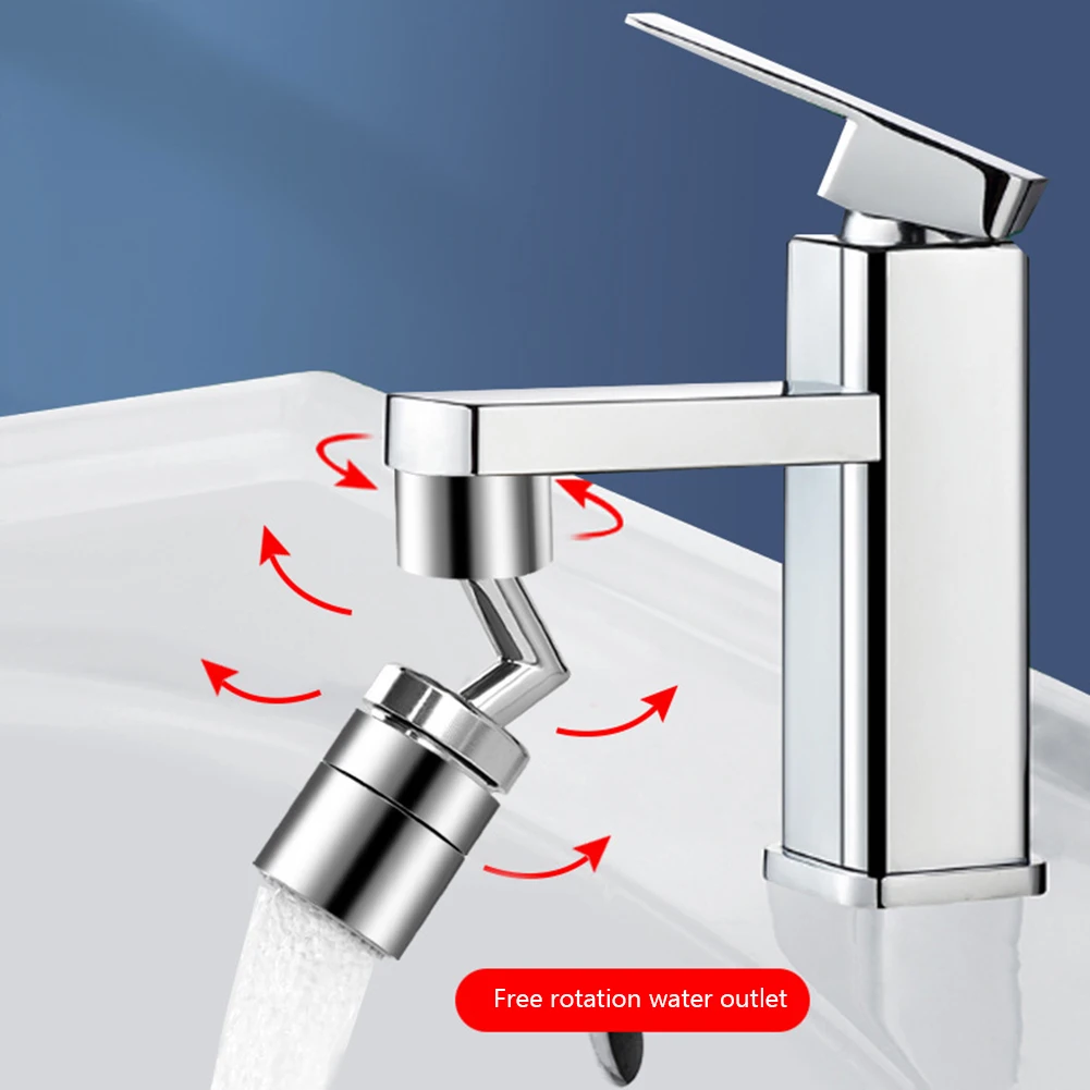 

720 Degree Tap Aerator Splash-proof Swivel Water Saving Universal Faucet Spray Head Wash Basin Tap Extender Adapter
