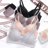 new sexy lace bra women cute wireless push up underwear bralette backless thin lingerie seamless comfortable transparent bras
