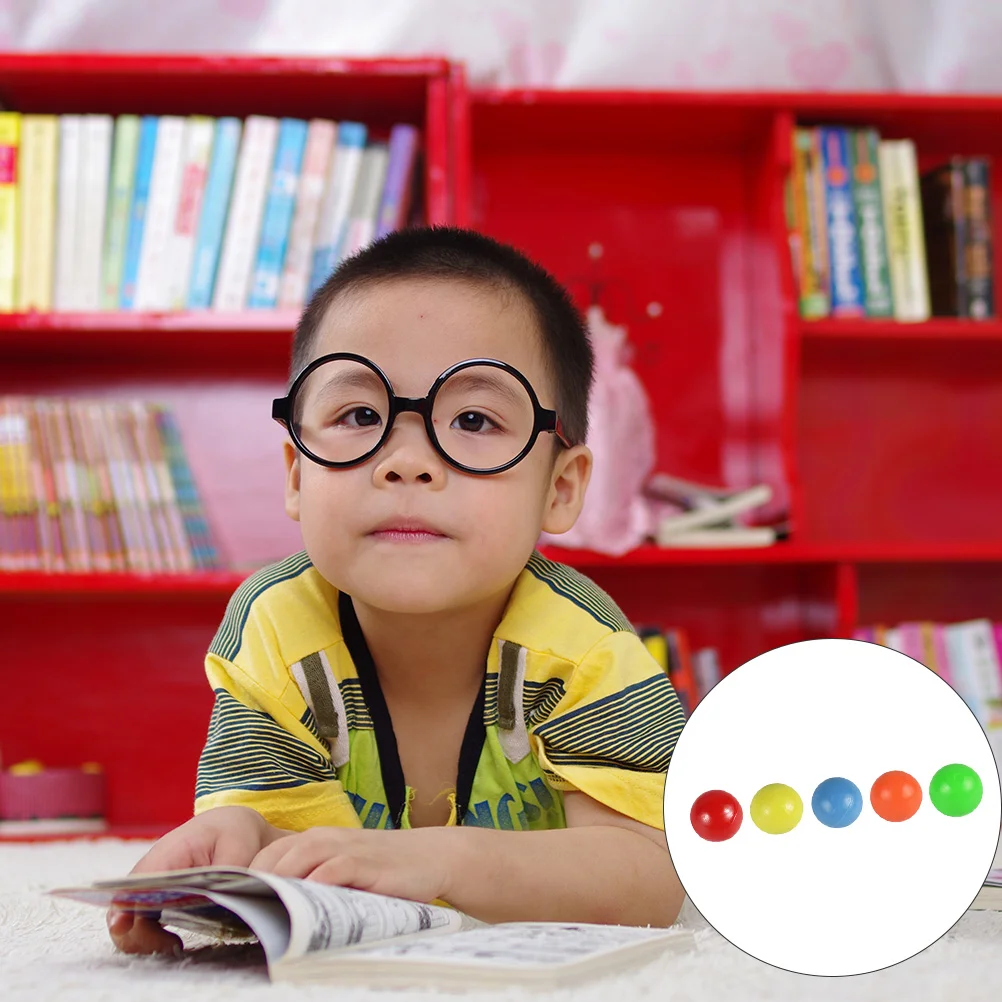 

100pcs Counting Balls Colored Plastic Balls for Probability Learning (5 Colors)