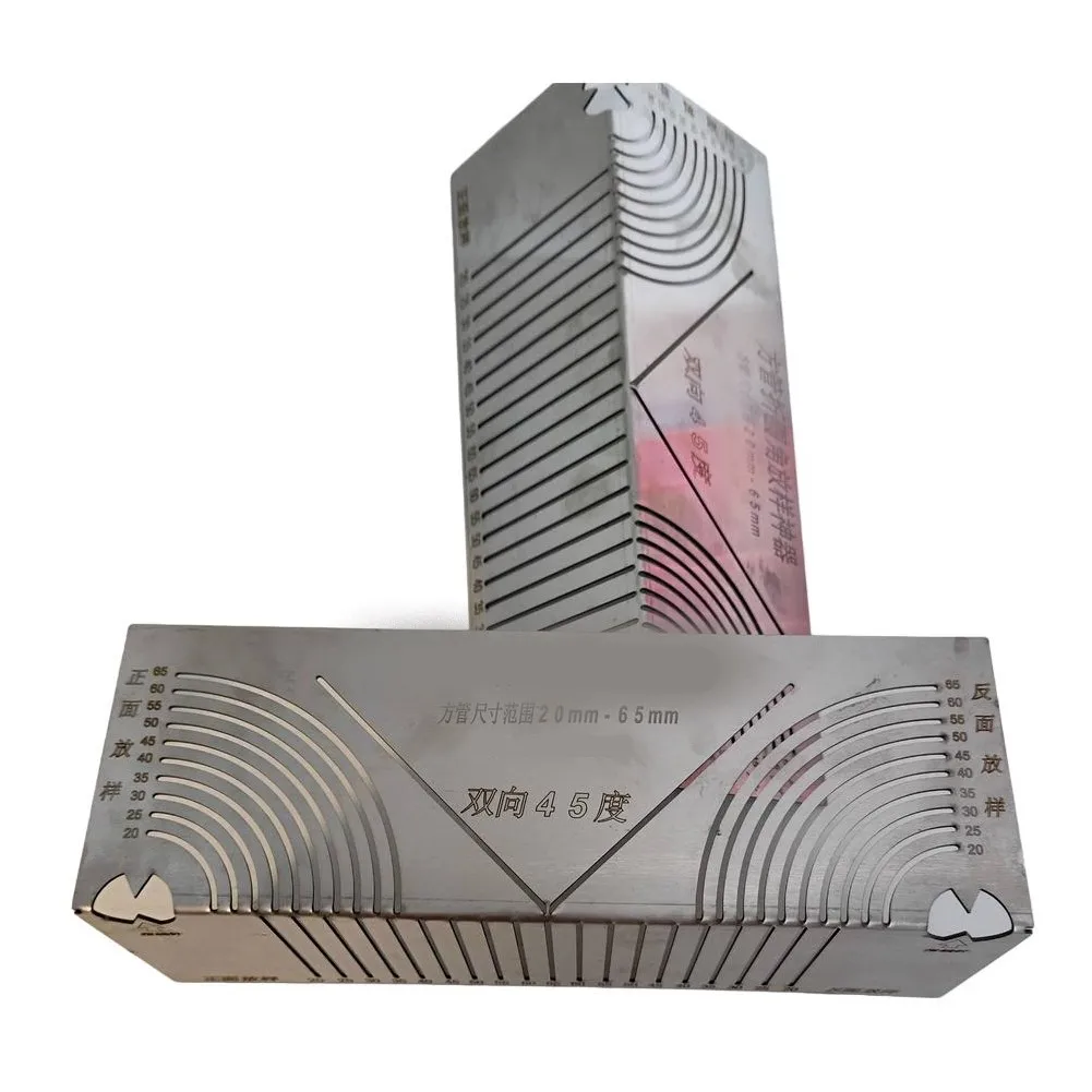 Многофункциональная квадратная трубка с закругленным углом линейка для