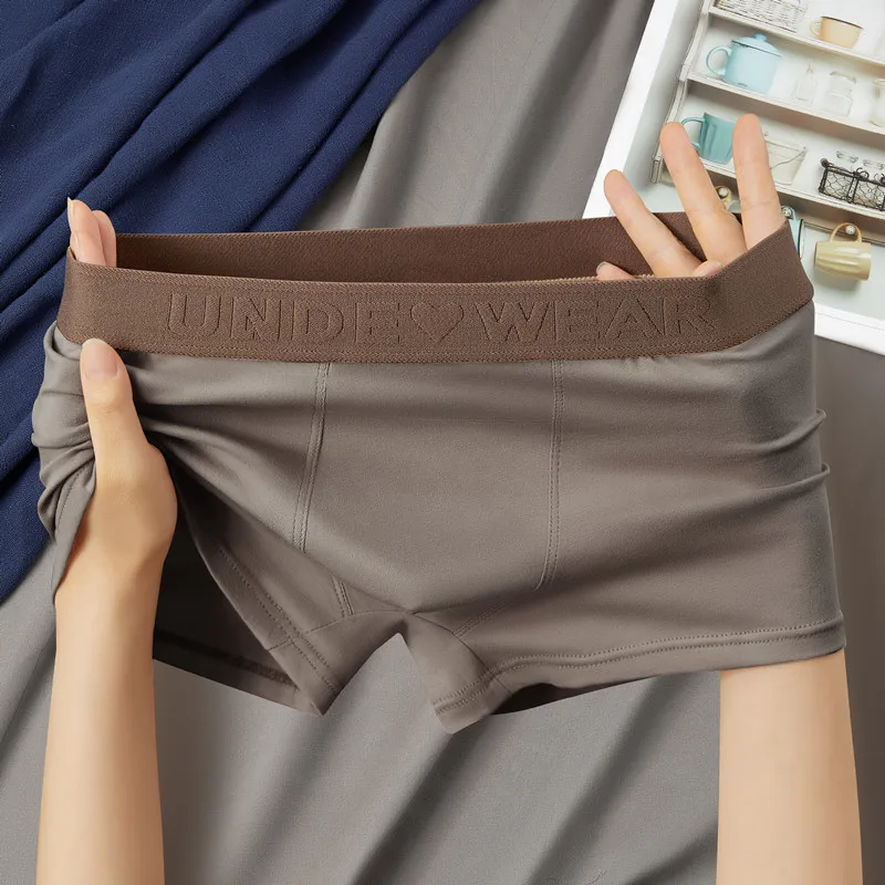 Новинка 2024 мужское нижнее белье из чистого хлопка цвет Майяра боксеры в стиле