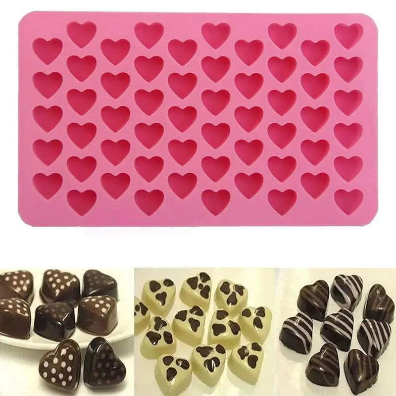 

Mini Heart Mold Silicone Ice Cube Tray Chocolate Fondant Mould 3D Pastry Jelly Cookies Baking Cake Decoration Tools Kitchen