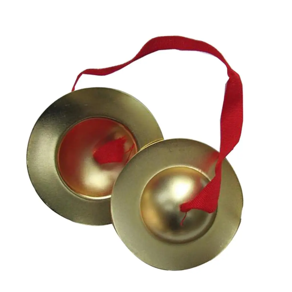 

2 X Diameter 9cm Copper Percussion Cymbal Children Baby Instrument