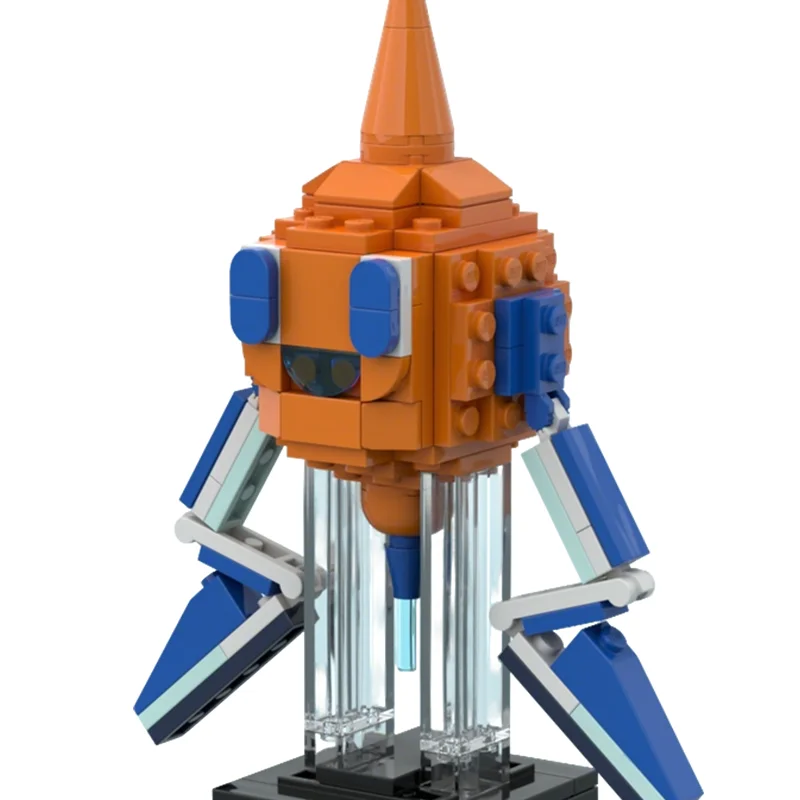 Фото Набор строительных блоков MOC Pokémon Rotom (стандартная форма), 135 деталей, конструктор, игрушка, рождественский подарок, для сборки, креативный DIY, на день рождения №3
