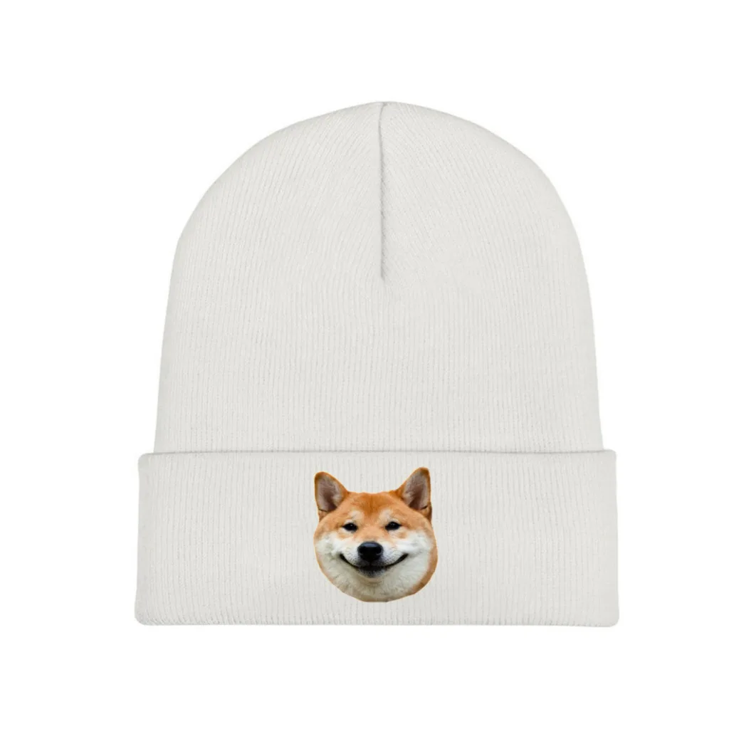 

Shibe Smile Corgi Short Legs Dog Knitting Knitted Hat Beanie Caps Skullies Beanies Ski Cap Soft Bonnet Hats Winter Warm