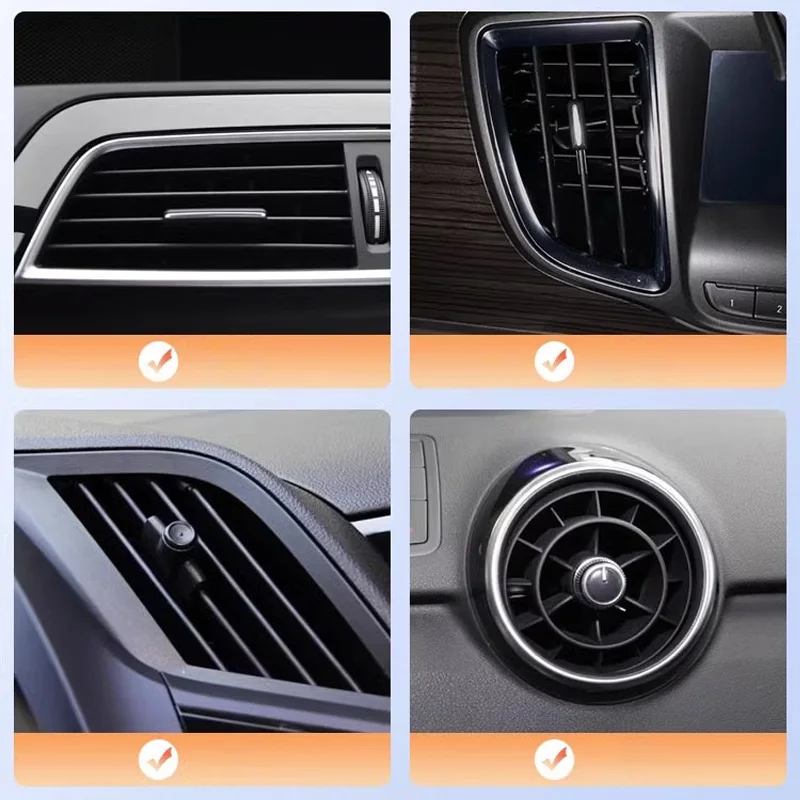 Автомобильный держатель для телефона [более широкий зажим и металлический