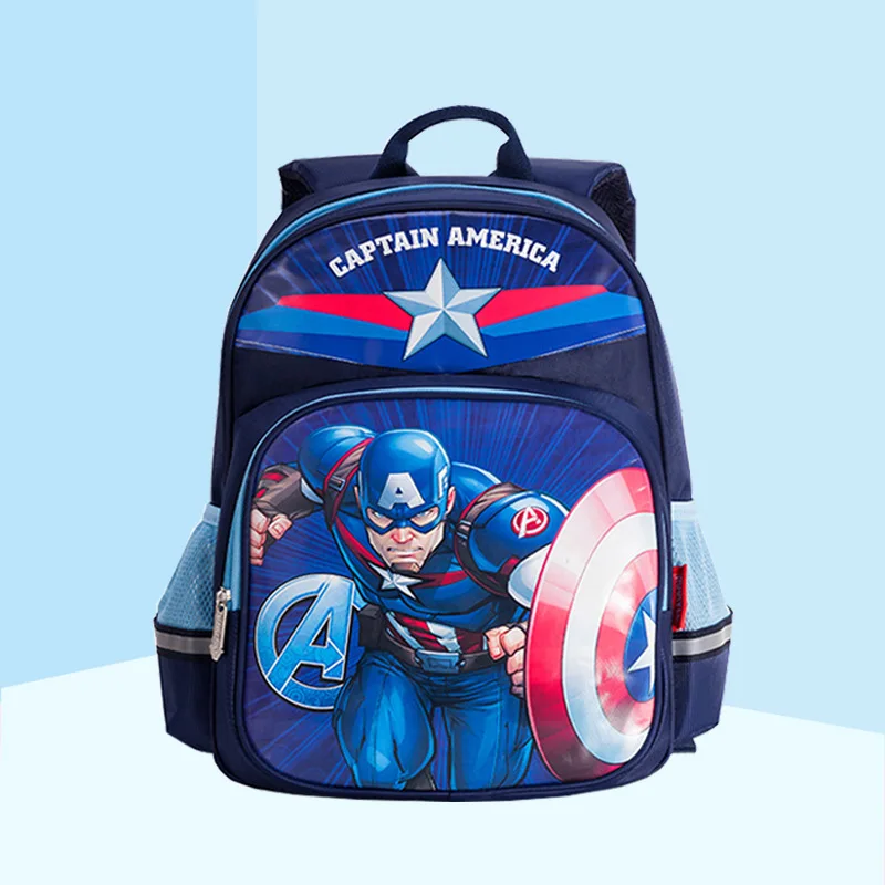 2022 new high-quality Disney Spider Man children's backpack, high elastic breathable fabric Disney US captain backpack