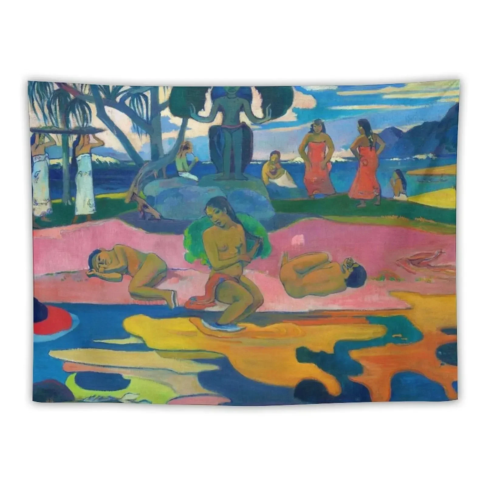 Paul Gauguin Mahana no atua (День Бога) Гобелен на заказ Милый декор комнаты Декоративные