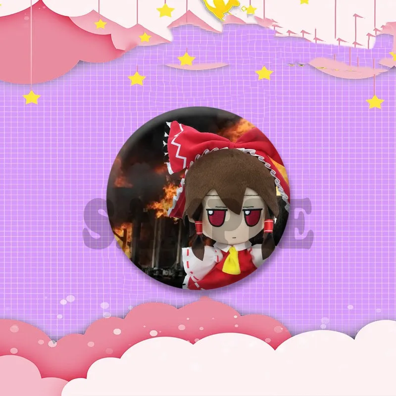 Touhou Project Game, эмалированная булавка, мультяшная брошь Reimu Hakurei Koakuma, значок ручной работы с лацканами, рюкзак, шляпа, ювелирные аксессуары, подарки (art.: 3920d394c15f4) - 3920d394c15f4