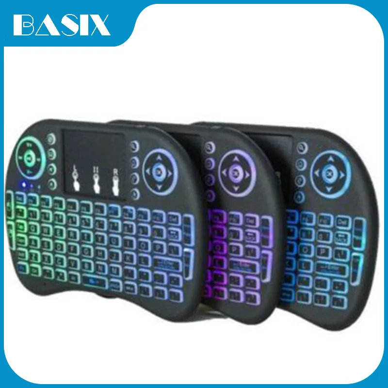 

Wireless Keyboard Backlit 3 Color Wireless Keyboard 2.4G Air Mouse with Touchpad for Laptop Android TV Box Rechargeable Battery