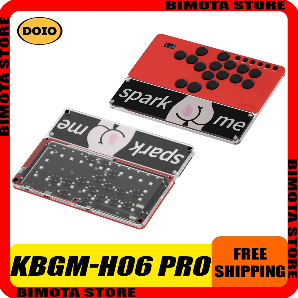 DOIO KBGM-H06 PRO HITBOX игровая клавиатура алюминиевый сплав аркадный джойстик