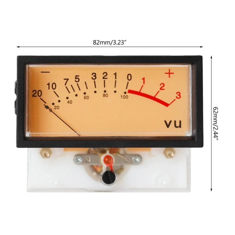 Разъем VU-Meter Измерительный разъем Усилитель мощности Амперметр с подсветкой