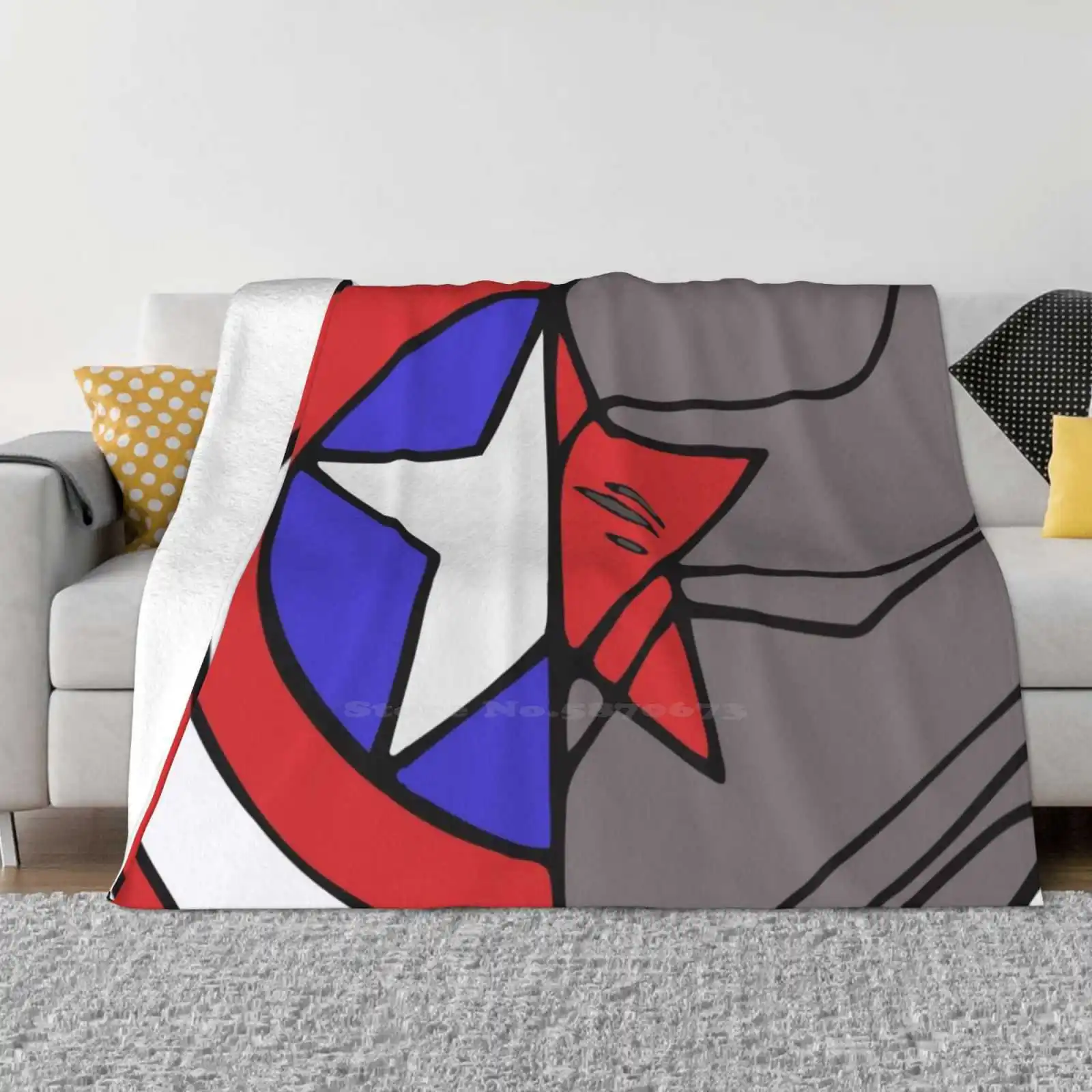 Модное мягкое теплое одеяло Stucky Symbol Colorfulkai Tumblr Steve Rogers James Barnes Bucky Buchanan