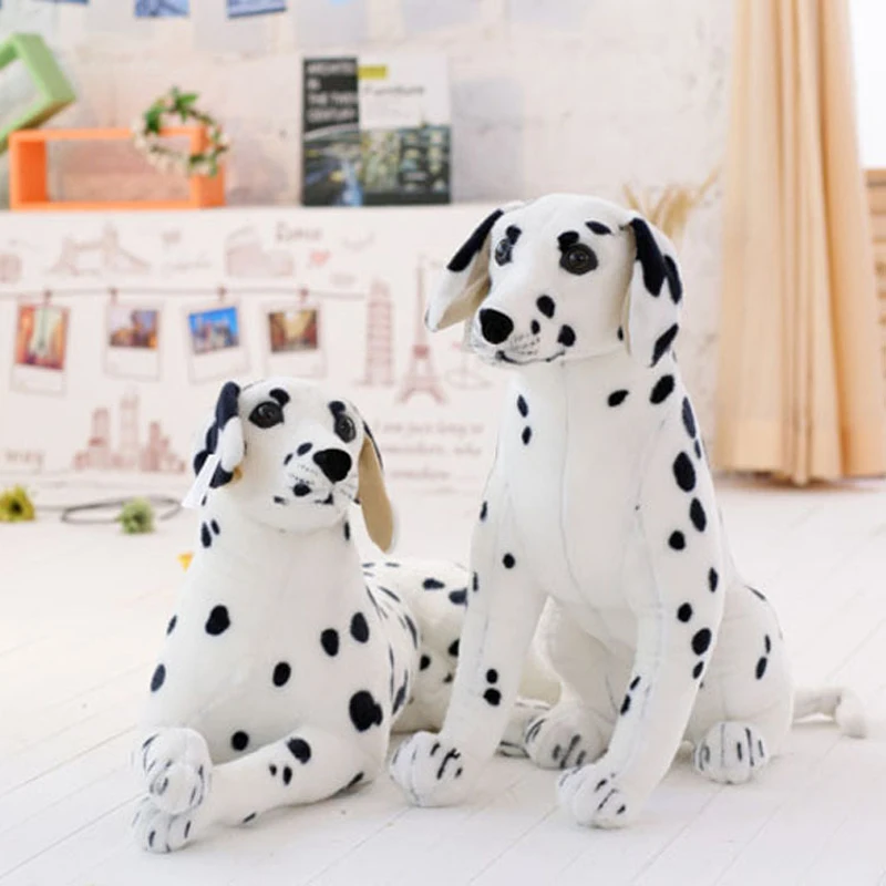 

Игрушка плюшевая далматинская собака, имитация гигантской собаки, мягкие игрушки, реалистичные животные, детские игрушки, подарок для детей, реквизит для фотосъемки
