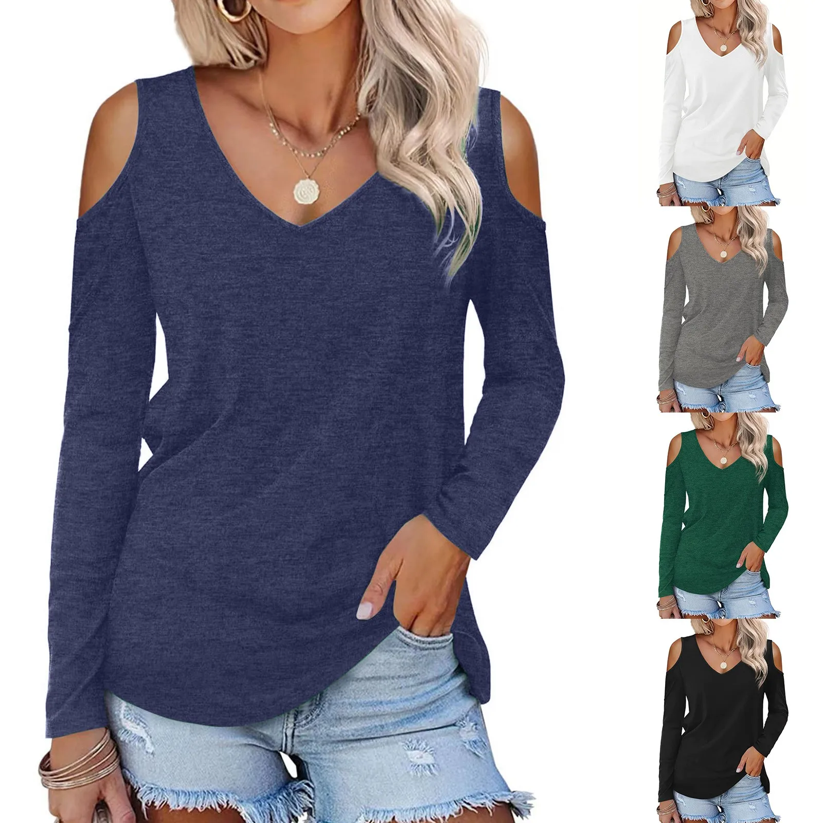 

Женская одежда в европейском и американском стиле; Сезон весна-лето; Цветная хлопковая модная однотонная женская рубашка для активного отд...