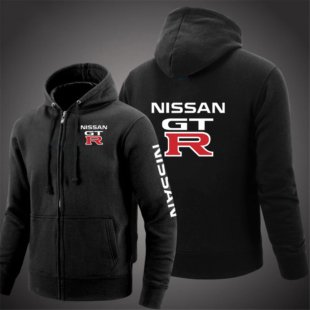 

Новинка 2022, свитер с принтом Nissan GTR, флисовый кардиган оверсайз на заказ, Зимние Повседневные однотонные толстовки в стиле Харадзюку, удобны...