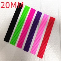 wholesale 50pcslot 20mm elastic rubber watch band watch strap rubber straps children watch strap new 6 colors available 200906