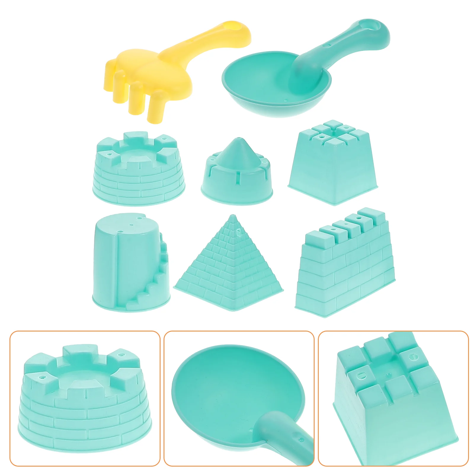 

Sand Beachset Kids Castleplay Mold Kit Tool Playing Building Sandbox Toddler Tools Moldsoutdoorbucket Shaper Children Plasticse