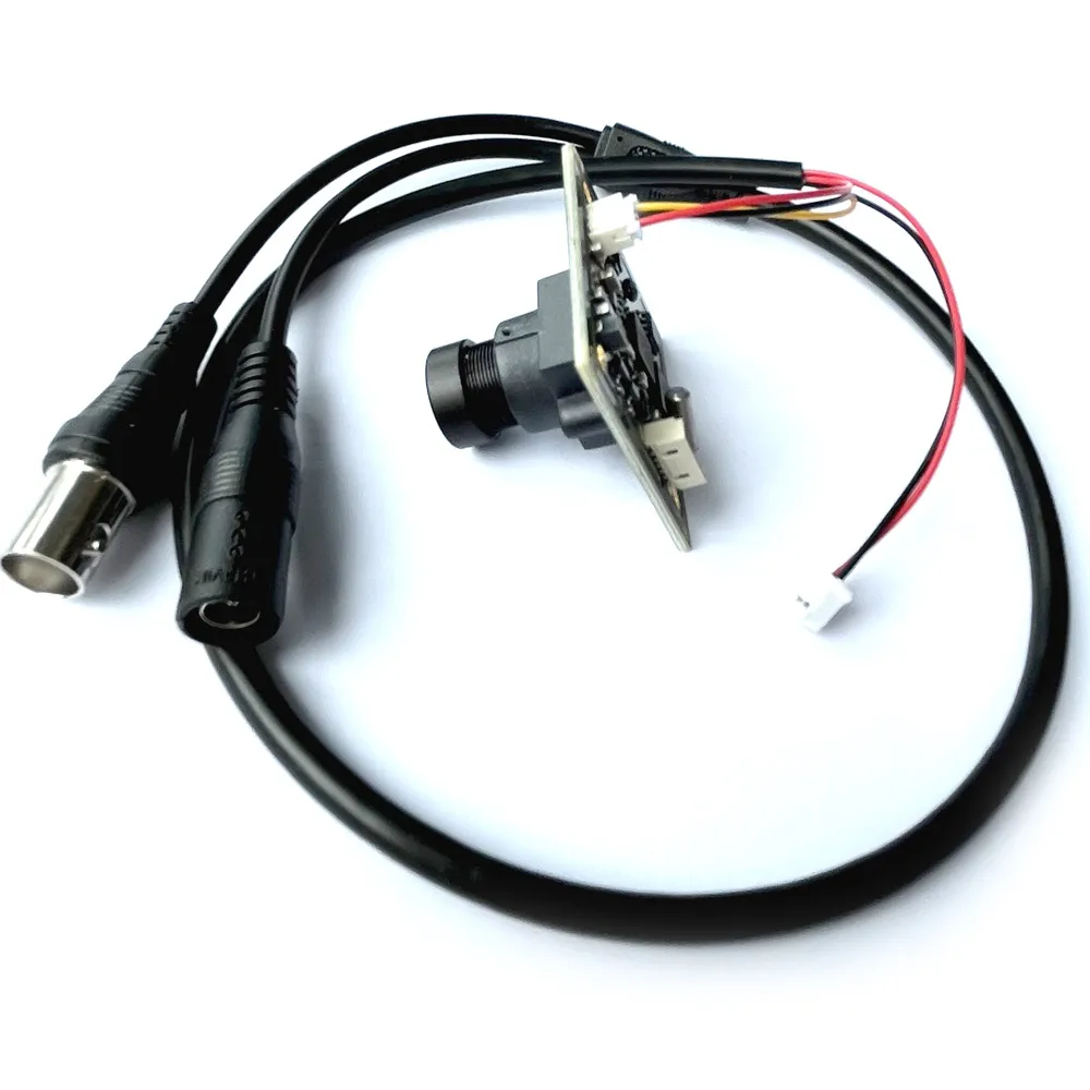 Фото 700TVL CCD 4140 + 811 ИК цветная плата камеры видеонаблюдения PCB аналоговая материнская плата с объективом кабеля №3