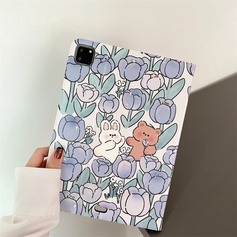Милый мультяшный чехол для планшета iPad Pro 2021 11 дюймов 10 9 дюйма 5 Air 4 7 8 2 mini 6 Gen