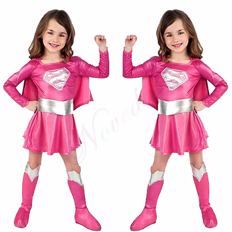 

Fancy Girls Dress Birthday Party Super Hero Cosplay Costume Christmas Halloween Costume For Kids Child