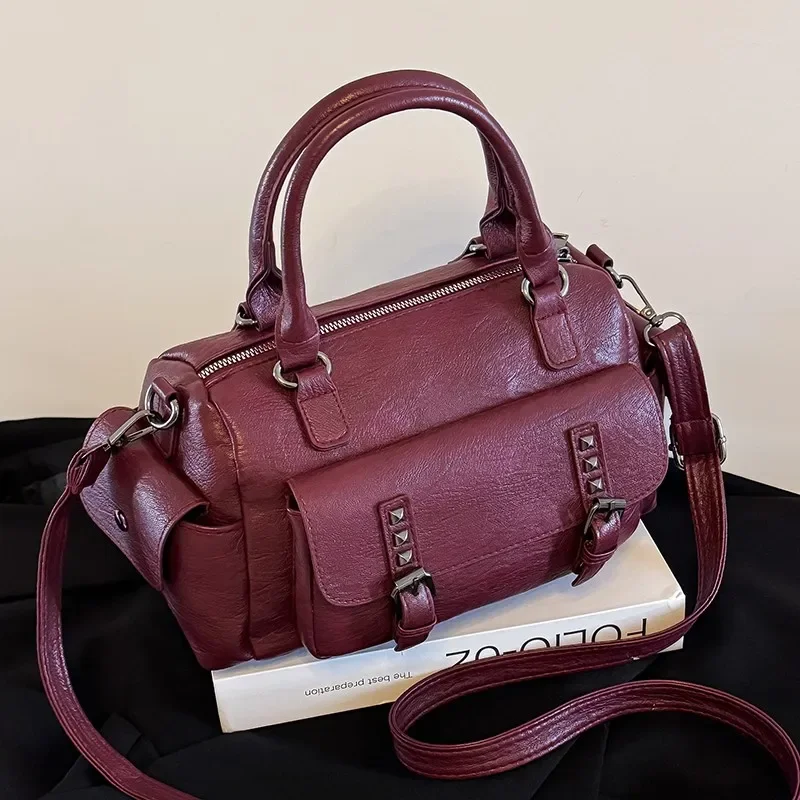 Повседневные сумки на плечо с внутренним отделением швейные нитки большая