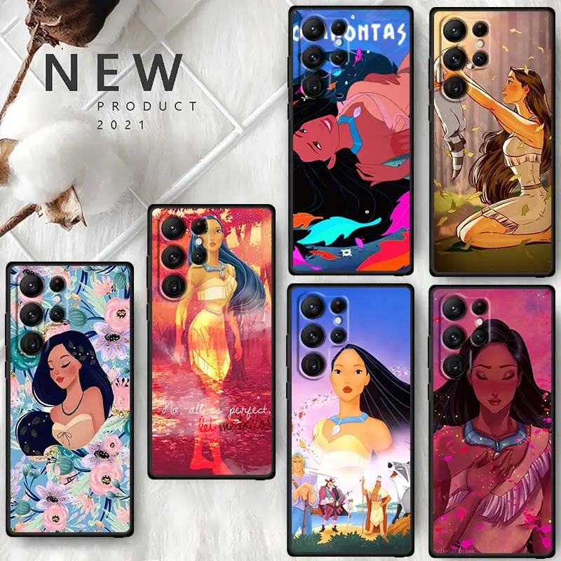 

Disney Pocahontas Phone Case For Samsung Galaxy S23 S22 S21 S20 FE S10 S10E S9 S8 Plus Ultra Pro Lite 5G Black Cover