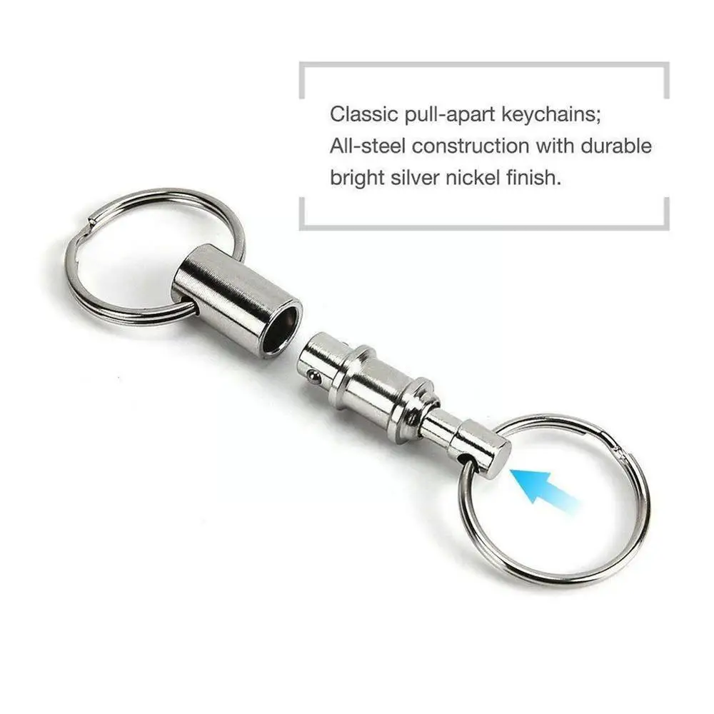 

Double Head Key Keychain Outdoor Tactical EDC Survival Car Hiking Hanging Locking Padlock Climbing Carabiner Camping V7T0