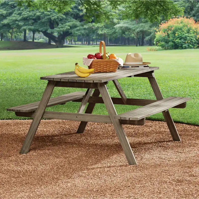 

Bay Wood Outdoor Picnic Table, Gray