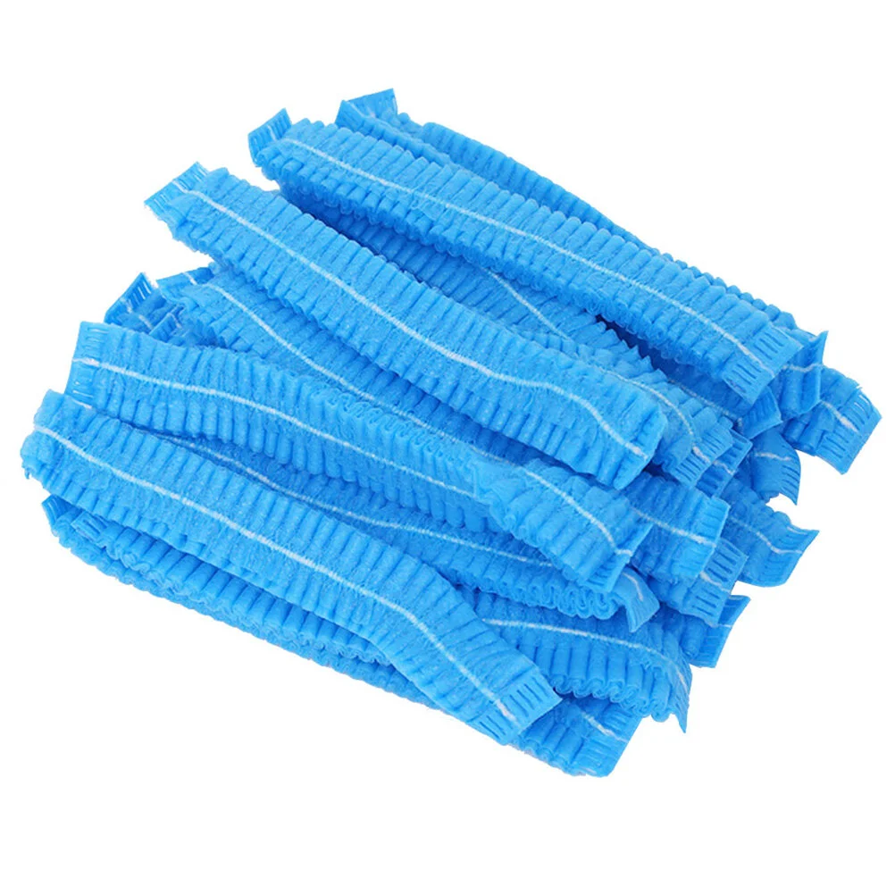 

100 Pcs Processing Caps Hair Non-woven Disposable Shower Water Proof Work