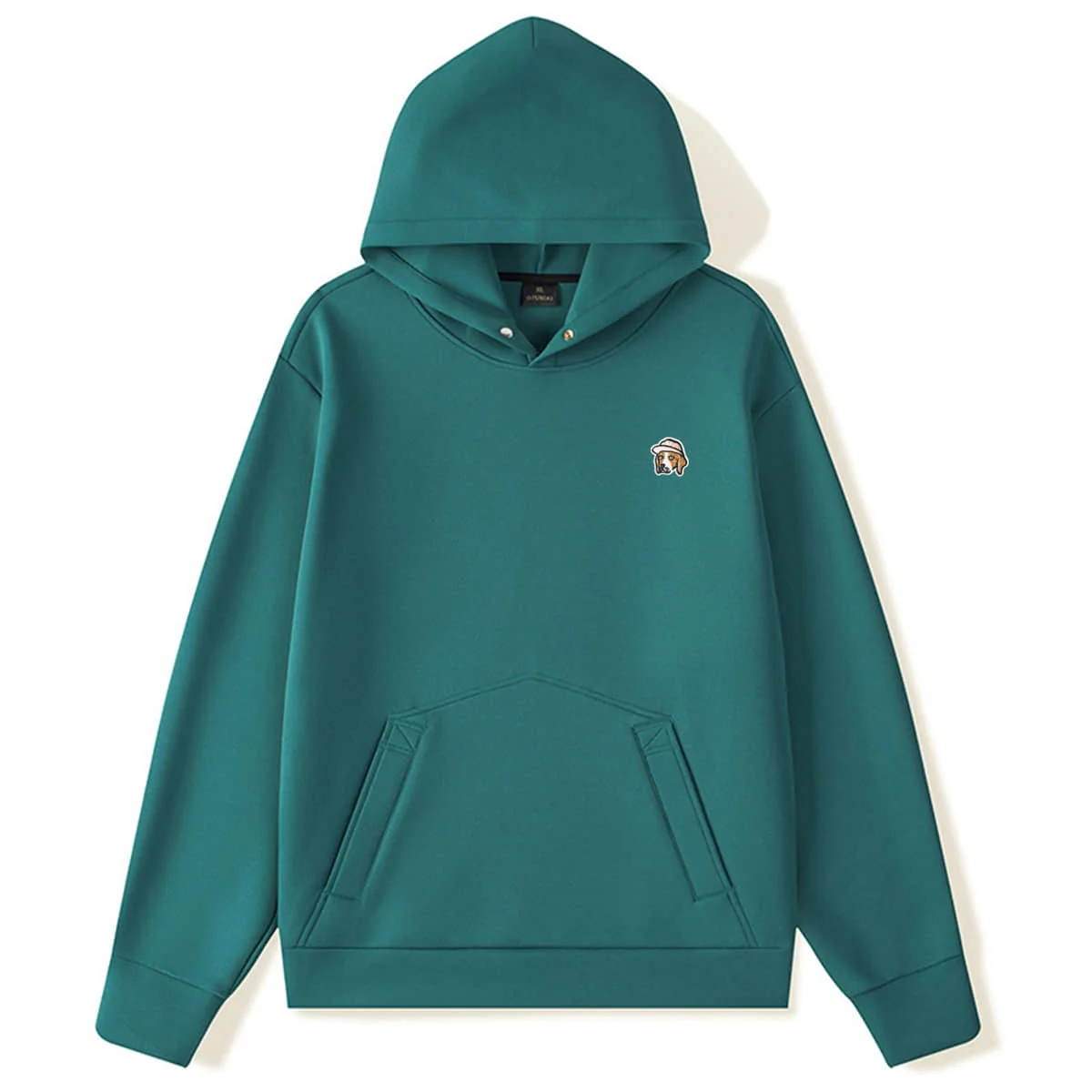

Mens Thickened Hoodie Brand Sweatshirts Embroidery of Dog Mascot Appliqued Cotton Loose Males Hoodies Harajuku Sweatshirts