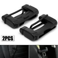 2pcs car seat belt buckle clip anti scratch protector cover accessories black auto seat belt buckle cover
