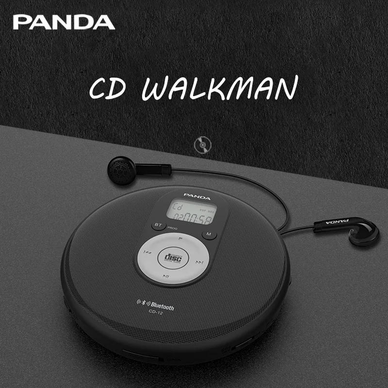 Portable,bluetooth Cd Player With Dual Headphone Jack For Home, Rechargeable Walkman Small Cd Player For Car,cd Player