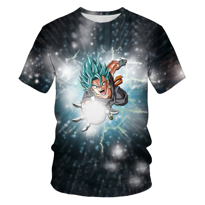 

Anime children Wukong summer fashion new boys and girls cartoon characters T-shirt 3d printing children's leisure