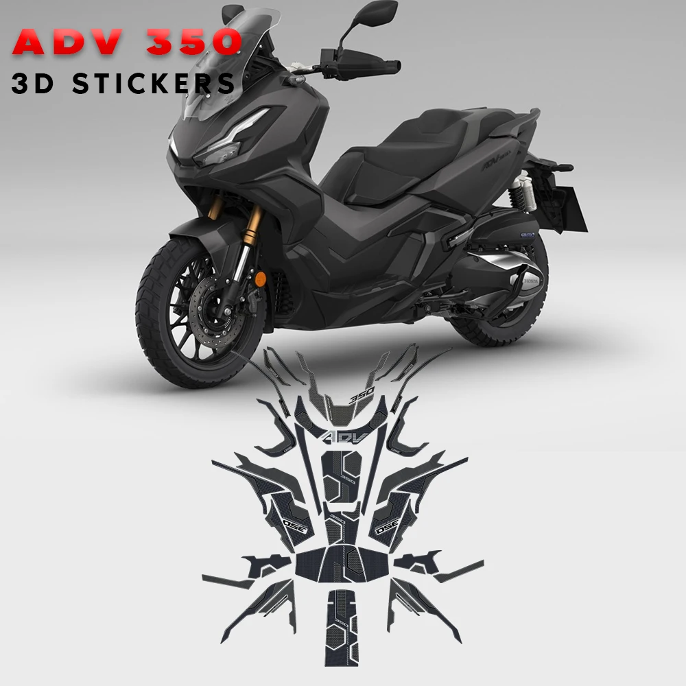 Наклейки для HONDA ADV350 ADV 350 2022 3D наклейки на бак защитный комплект масло