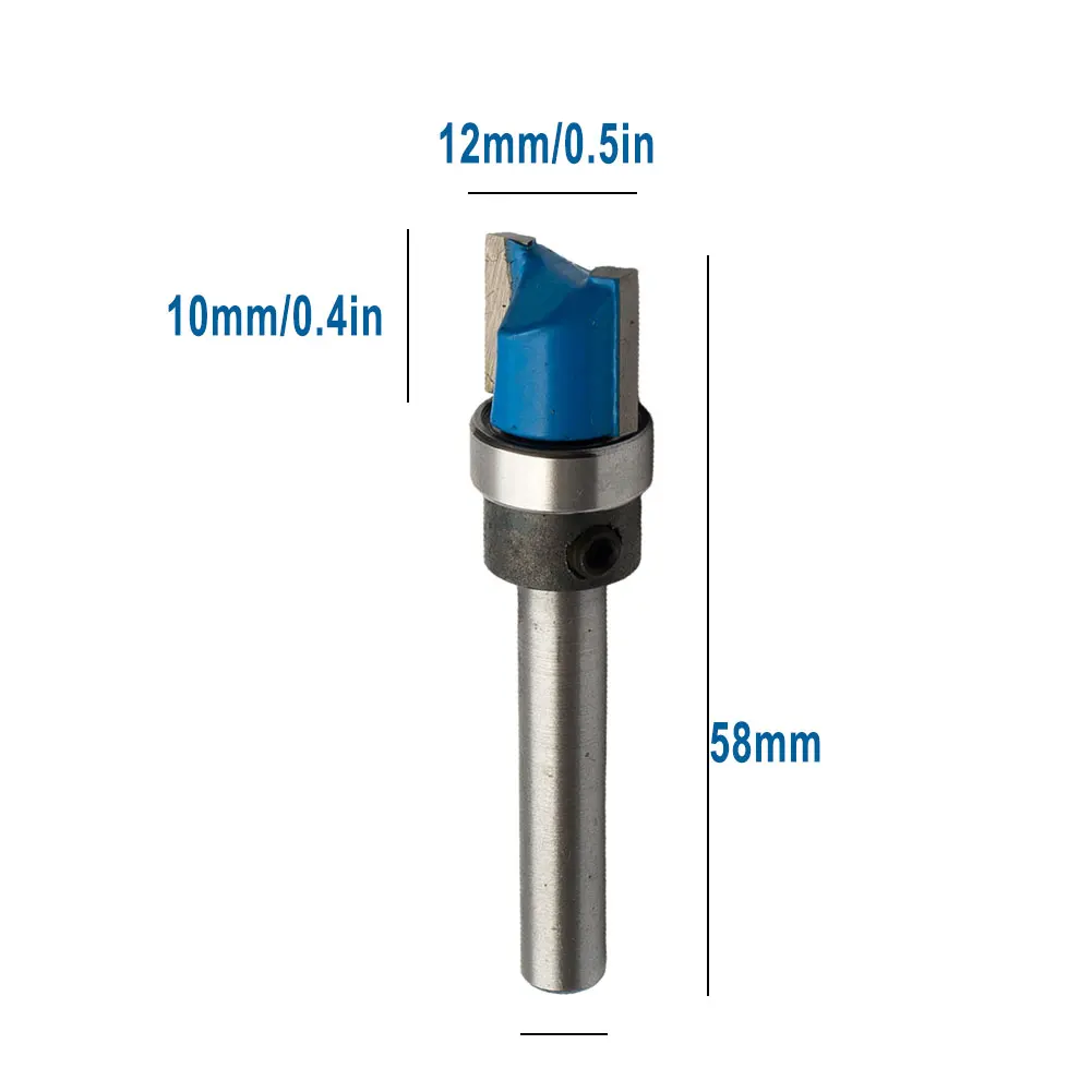

4pcs Router Bits 1/4\\\\\\\" Shank Mortise Template Flush Trim Router Bit Cutter Woodwork Milling Cutter Woodworking Tool