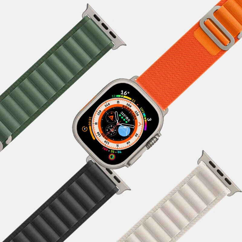 Alpine Loop strap for Apple Watch Ultra 49mm 40mm 41mm 44mm 45mm adjustable sport G-hook bracelet for iWatch Series 8/7/6/5/SE/4