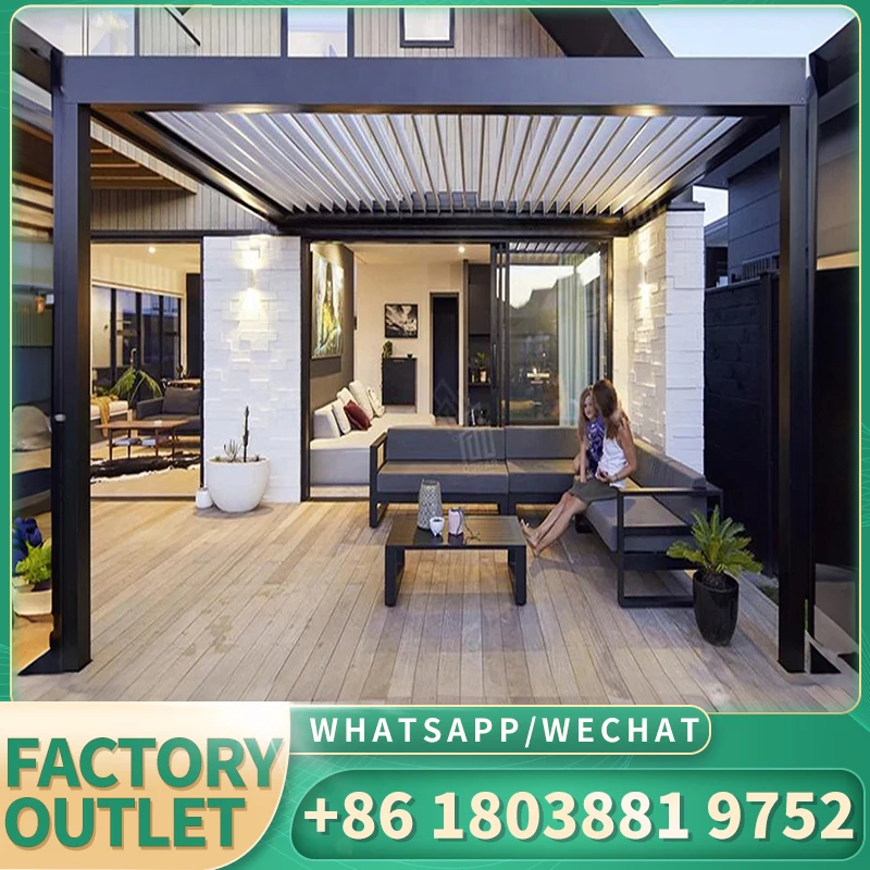 Поставщик заводской навес для сада двора патио водонепроницаемая электрическая