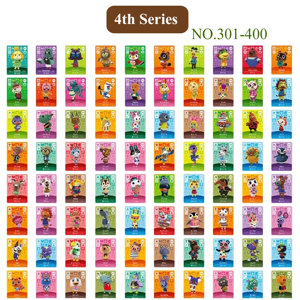 Новые карты для игр Amiibo с пересечением животных 18-386 53 шт. NFC высокого качества