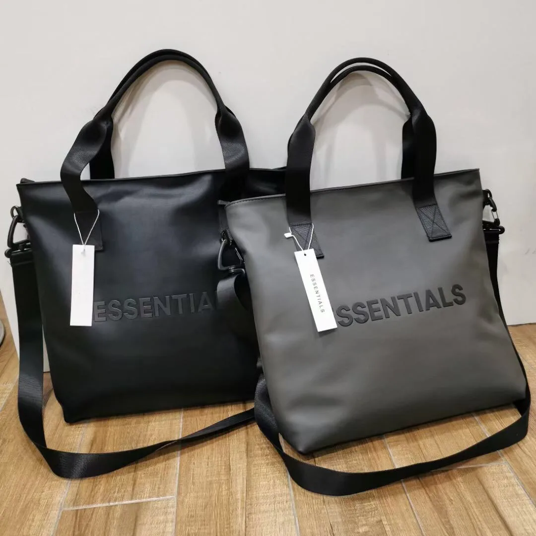

Essentials Men Casual Large Capacity Tote Bag Designer Leather Shoulder Crossbody Bags Luxury Big Shopper Bags Women Handbags