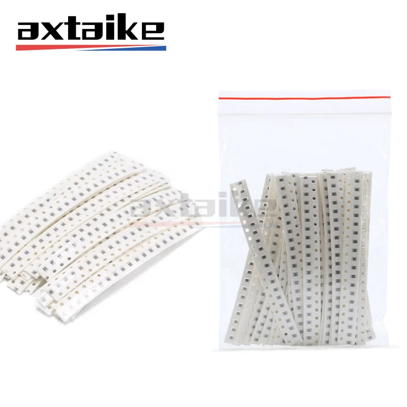 

660PCS 0603 0805 1206 SMD Chip Resistor Kit Assorted Kit 1R-1M 1% 1K 3K 4K7 10K 100K 5R1 22R 47R 100R 150R 220R 330R 470R 510R Ω