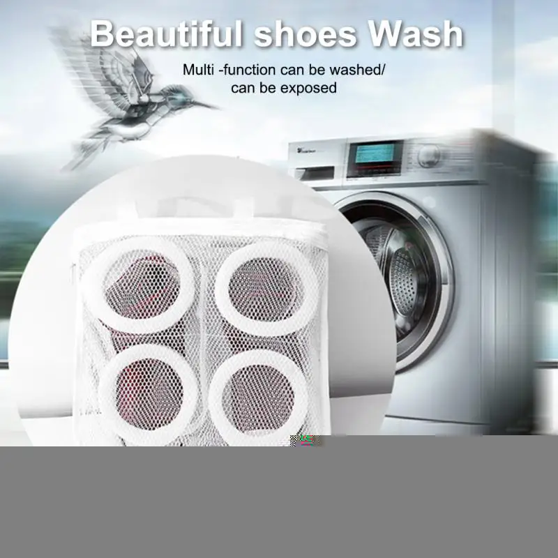 

Прочная сетчатая надувная Сумка для стиральной машины, Высококачественная сумка для стирки из полиэстера, подвесная сумка для стирки обуви