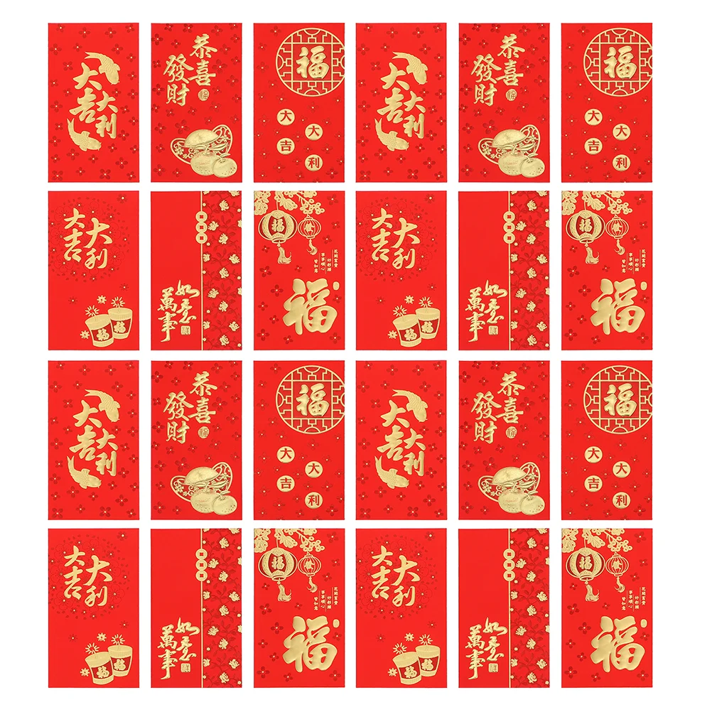 

60pcs Red Envelopes Chinese Spring Festival New Year Gift Money Envelopes