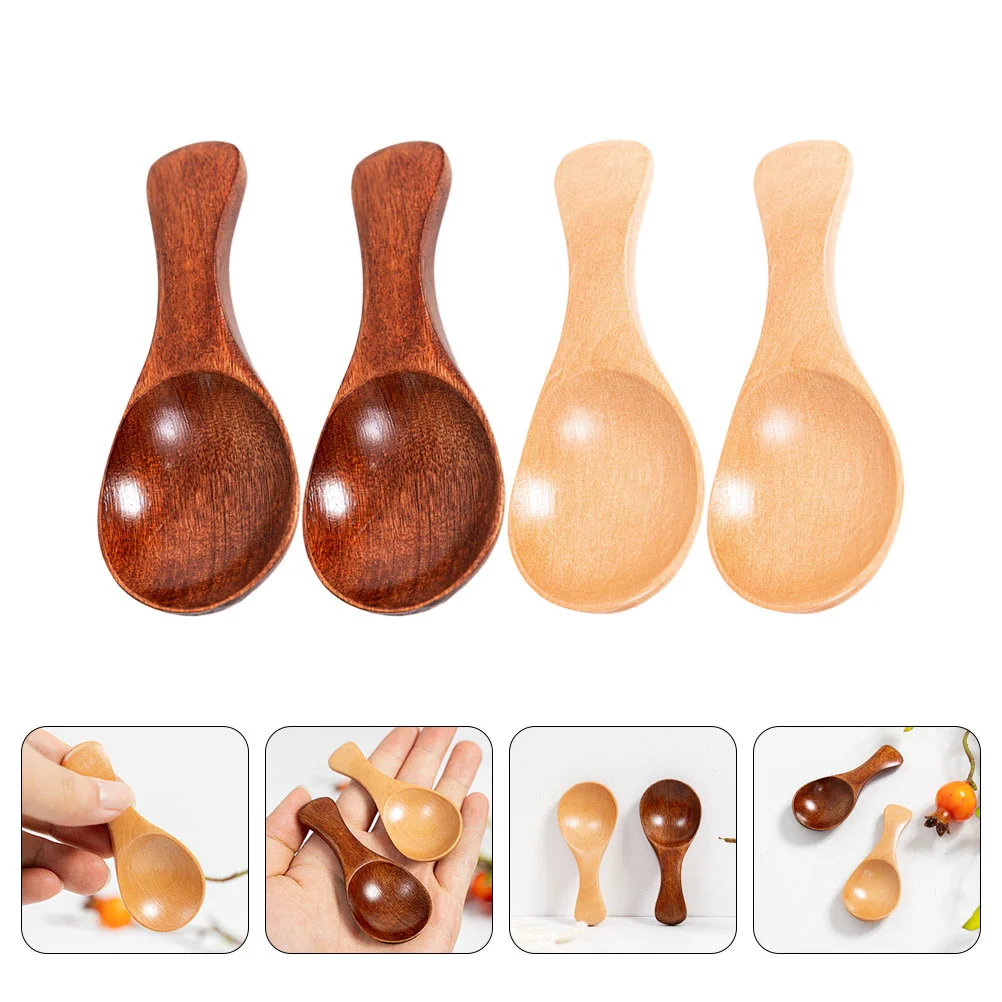 

Spoons Wooden Spoon Utensils Wood Tiny Teaspoons Dinnerware Salt Cutlery Meal Scoop Taster Honey Dining Bean Coffee Cake Cream